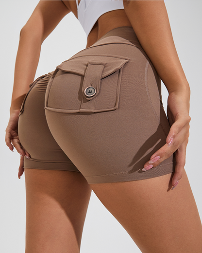 Back Pocket Scrunch Shorts