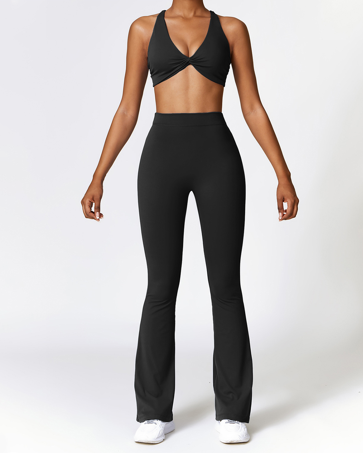 V Back Flare Leggings