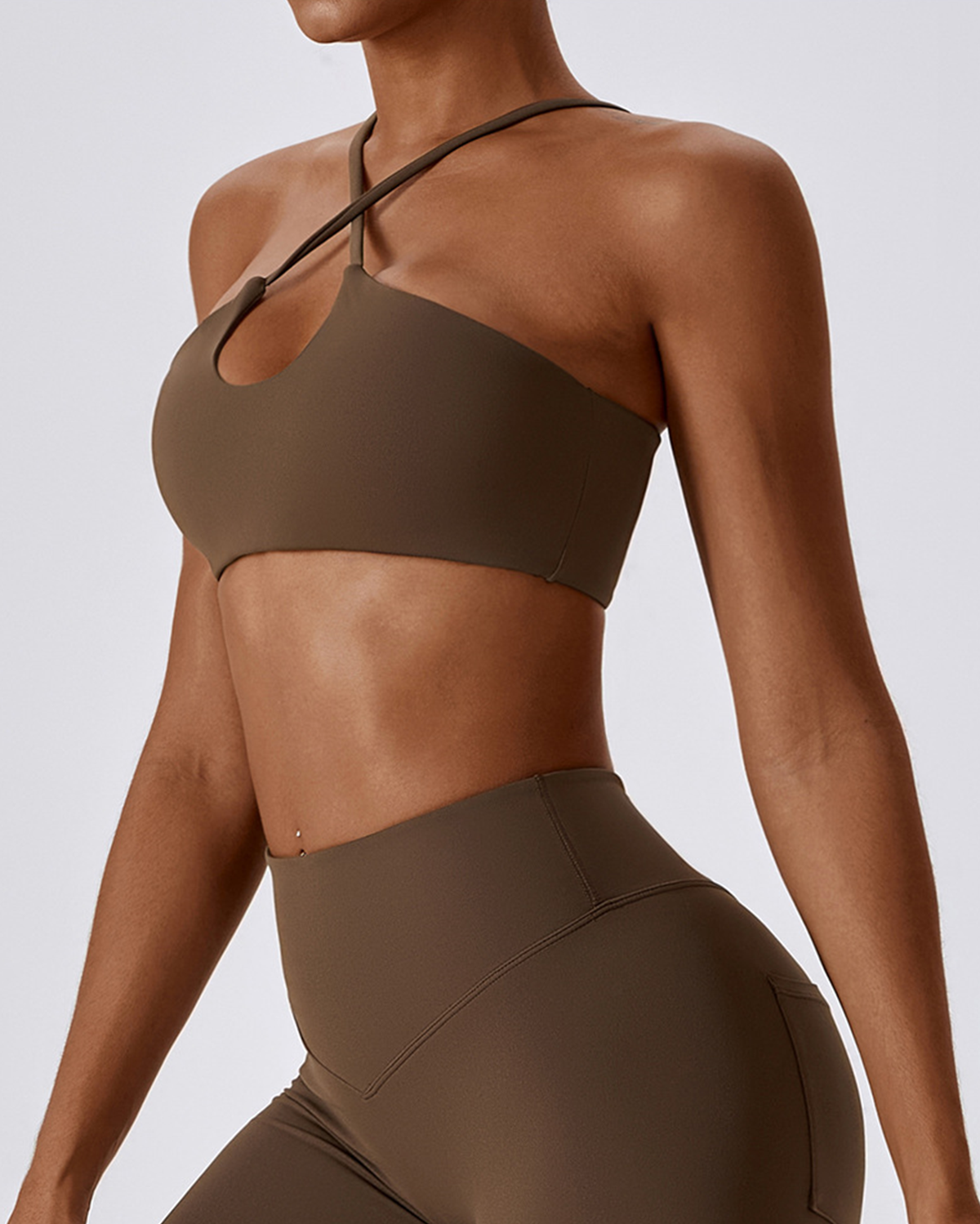 Front Cutout Sports Bra