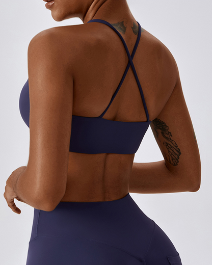 Front Cutout Sports Bra