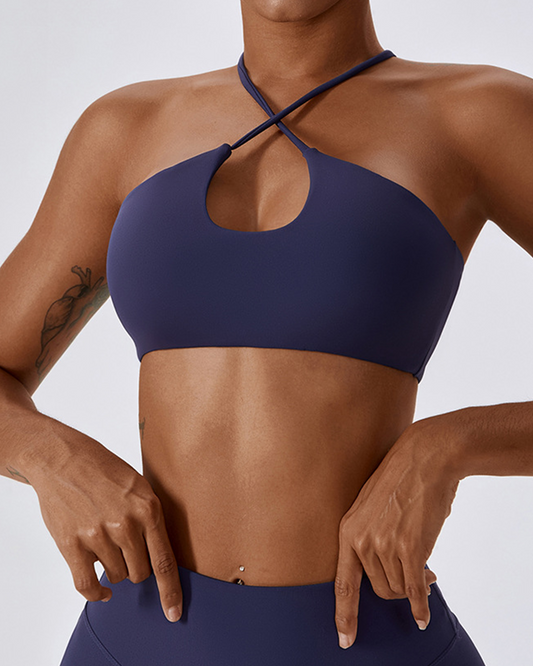 Front Cutout Sports Bra