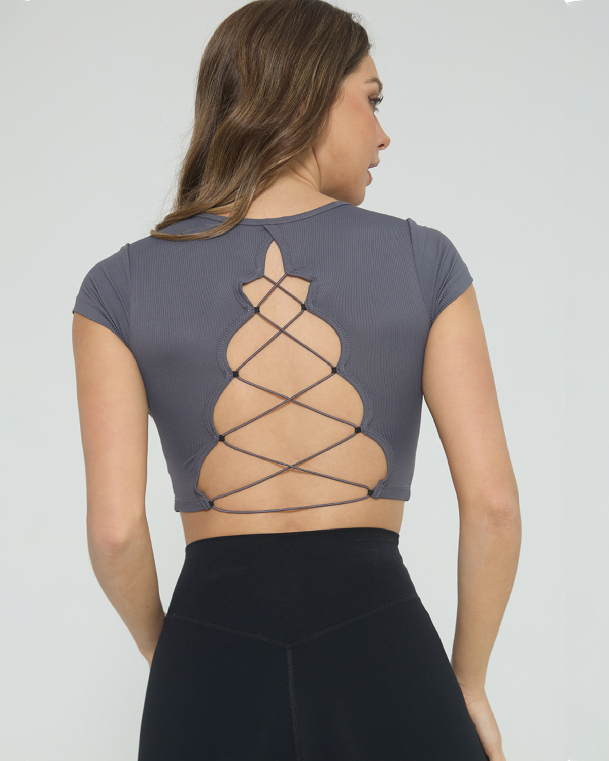 Strap Detail Cutout T-Shirt