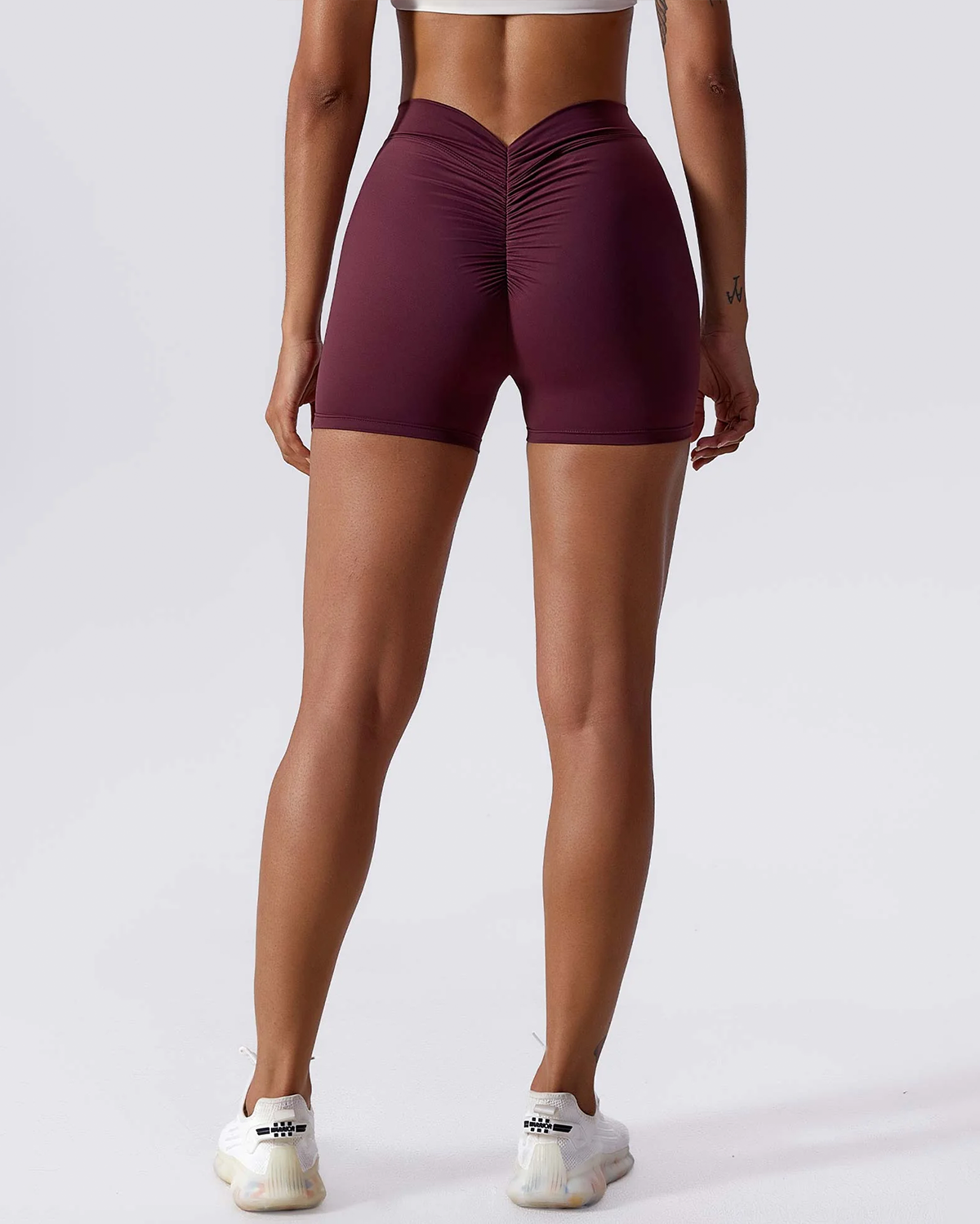 V Back Low-Rise Shorts