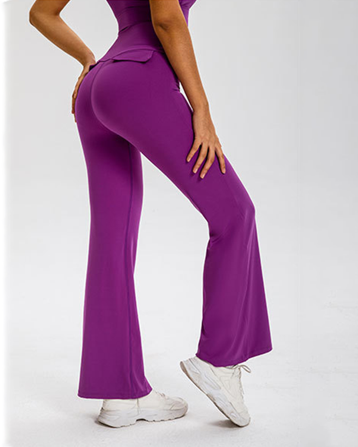 Pocket Flaps Flare Leggings