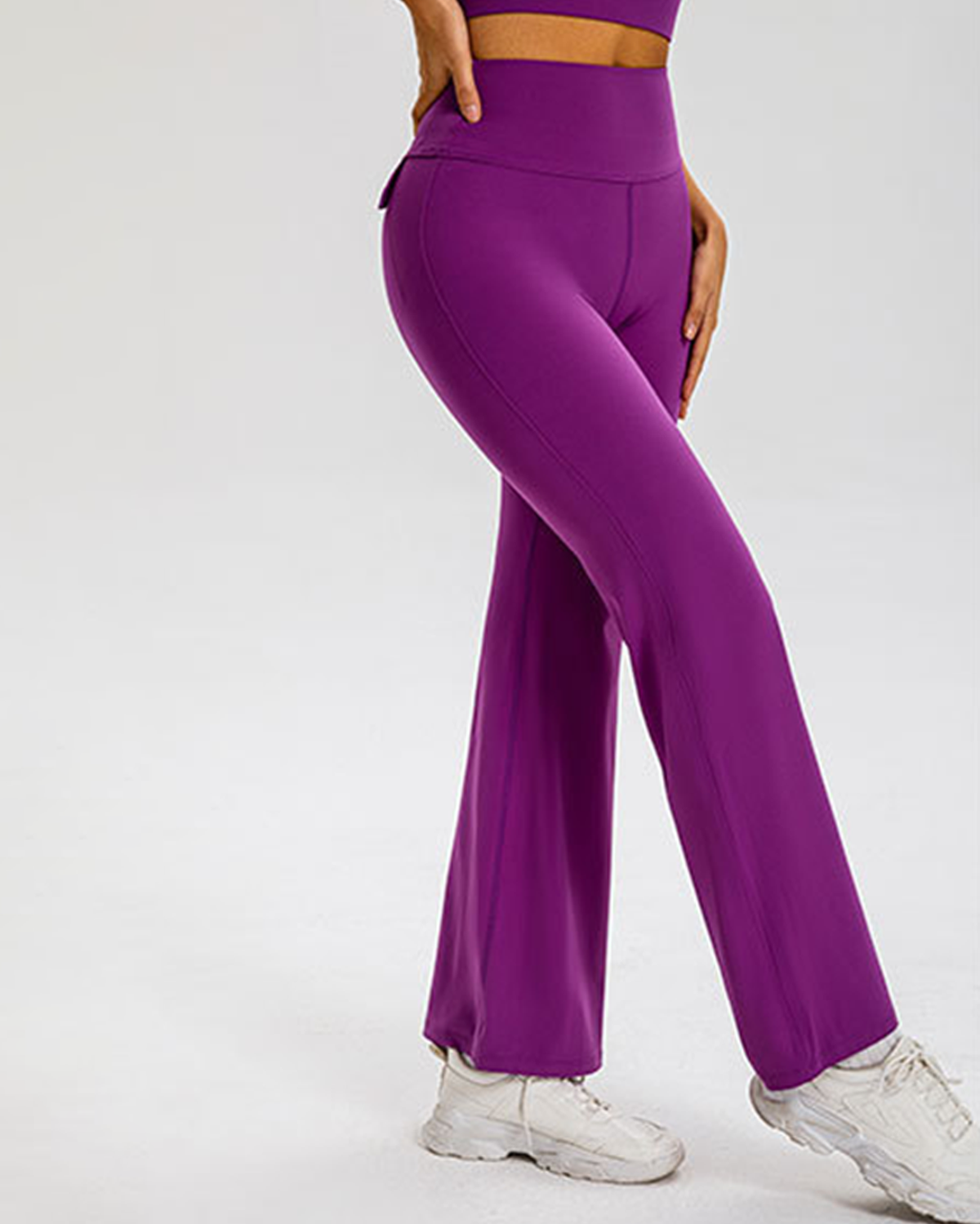 Pocket Flaps Flare Leggings