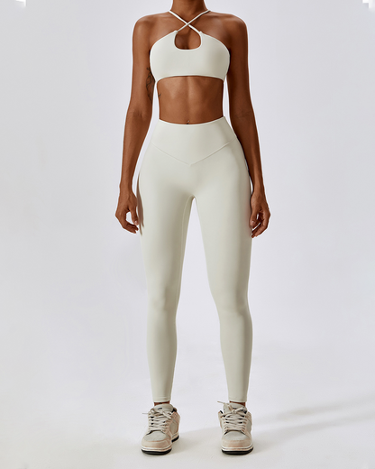 Front Cutout Sports Bra