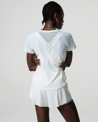 Mesh Back Loose T-Shirt