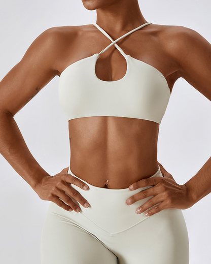 Front Cutout Sports Bra